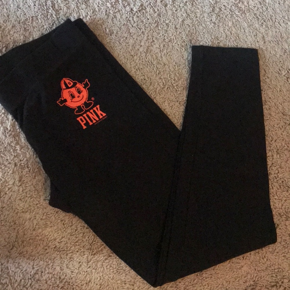 pink syracuse leggings Large